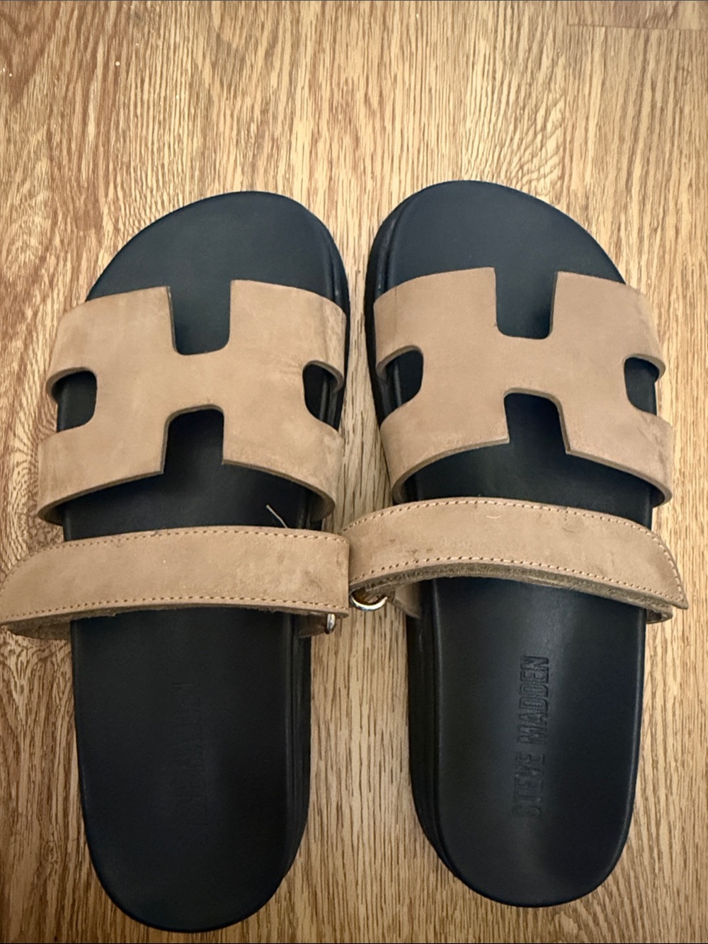 STEVE MADDEN MAYVEN SANDAL - TAN NUBUCK, size 7 - Picture 8 of 11